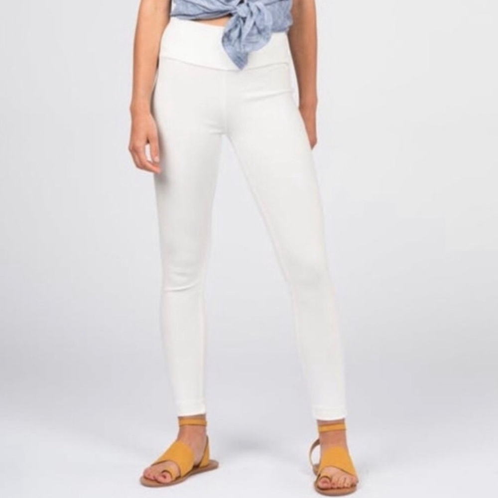 Agnes & Dora White Jeggings with Pockets - Size Extra Large